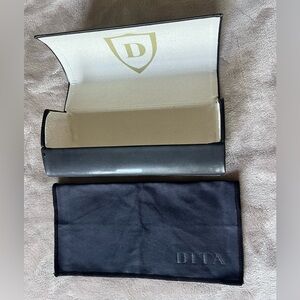 DITA Black Eyewear Case with Cloth
